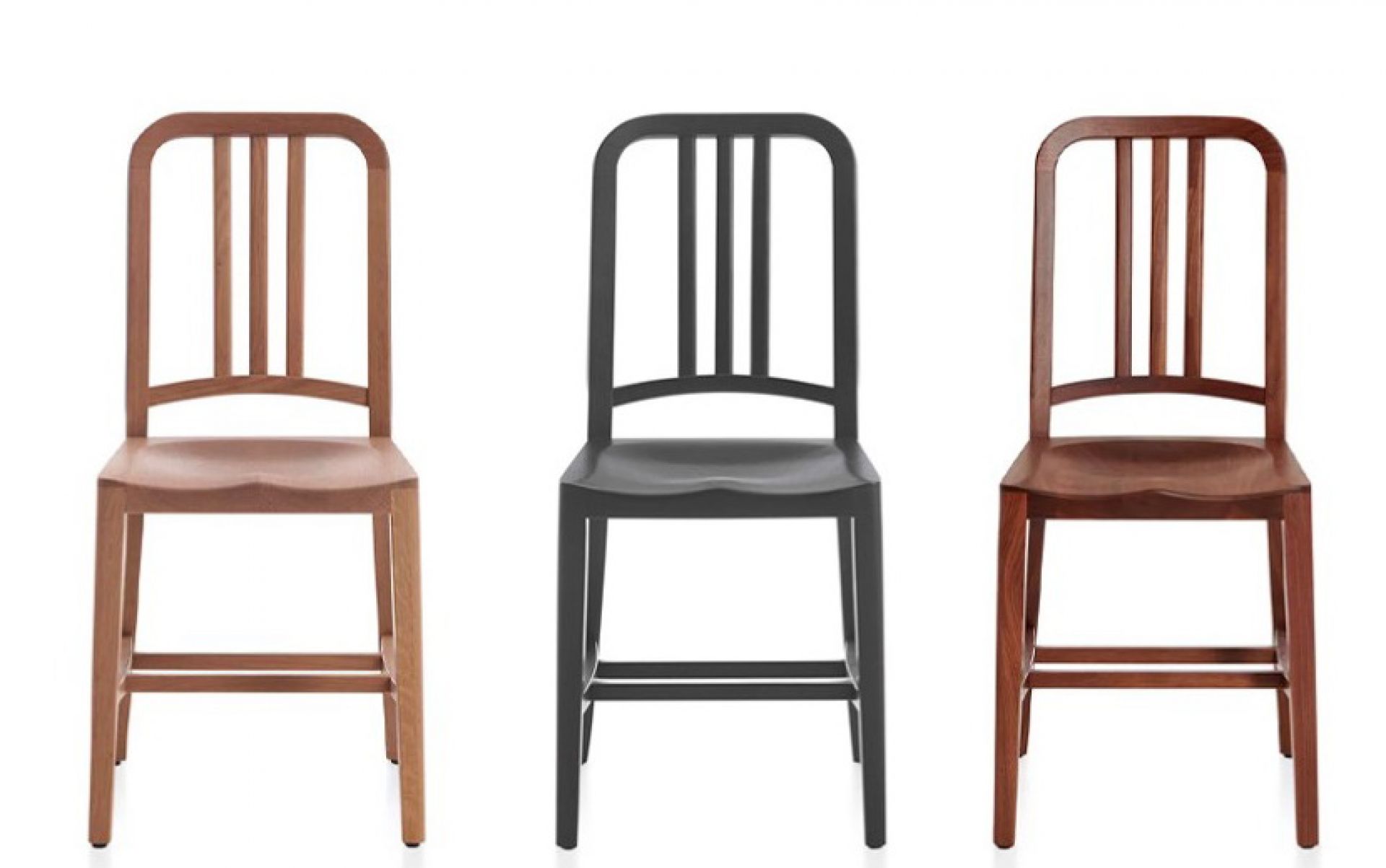 Navy Wood Chair Holzstuhl Emeco | Eiche schwarz | EMECO 1006 W